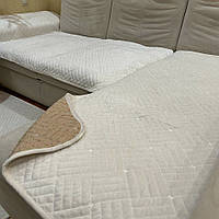 Велюровые накидки на диван и два кресла Цвет Капучино Размер 90х160см -2шт и 90х210см-1шт