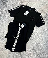 Черный комплект Фред Перри летний комплект Fred Perry fred perry комплект летний комплект от Fred Perry M