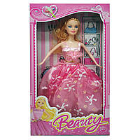 Кукла типа Барби 1219-5-1 в бальном платье (Розовый) ds