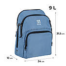 Рюкзак підлітковий Kite Education teens 31.5x24x12 см Блакитний (K24-2589S-4), фото 2