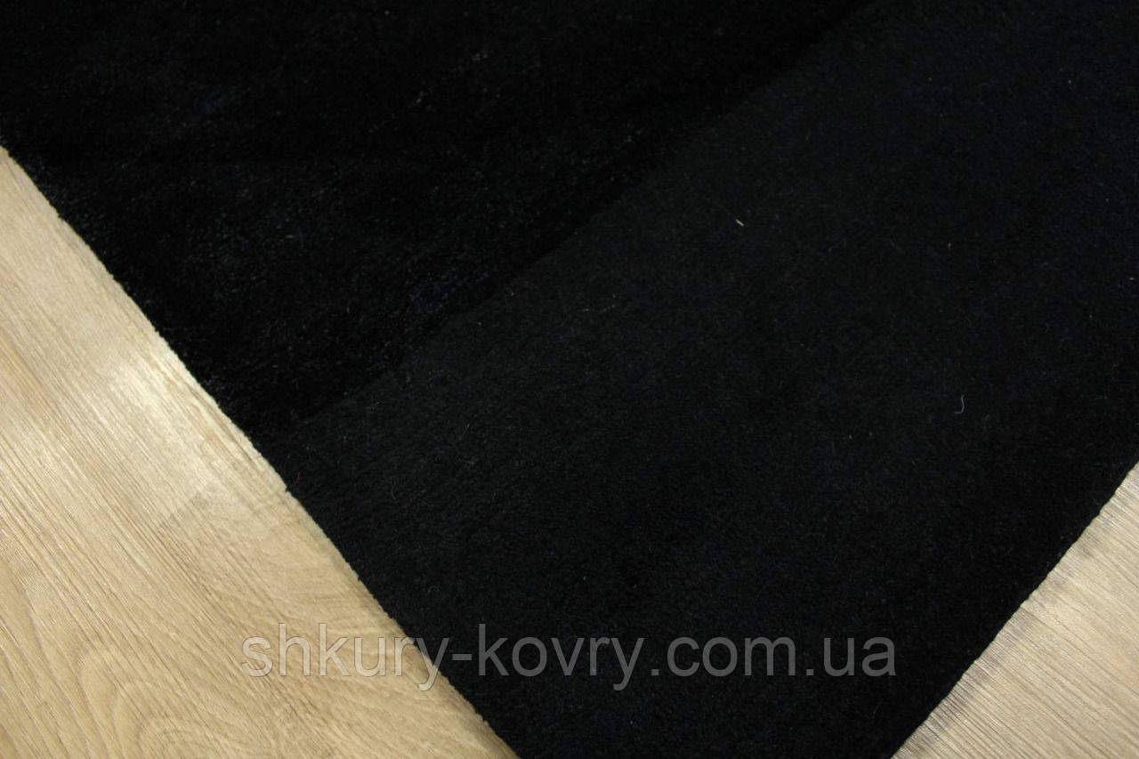 Черный тибетский ковер из шерсти и бамбукового шелка - фото 8 - id-p411118450