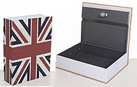 Книга-сейф на замке MK 0791 металлическая (Union Jack) ds