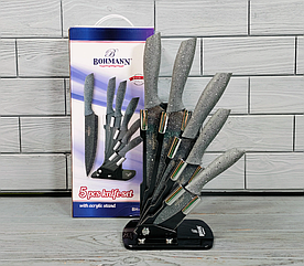 Набір кухонних ножів на підставці Bohmann BH-5255 6 предметів/ножі на кухню