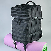 Тактичний рюкзак чоловічий 50 л чорний, армійський рюкзак військовий сумісний з MOLLE, b2