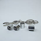 Захисні ковпачки на ніпеля Mazda + ключик-брелок у подарунок! Колір хром, фото 2