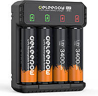 Литиевые аккумуляторные батареи Deleepow типа AA
