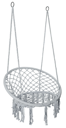 Плетеная садовая качеля гнездо подвесная 80 см TOGO Grey (5902340317334 ...