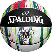 Мяч баскетбольный Spalding Marble Ball чорний, білий, червоний Уні 7 84404Z (689344406558) o