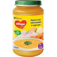Оригінал! Детское пюре Milupa суп овощной с цыпленком, 200 гр (5900852045257) | T2TV.com.ua