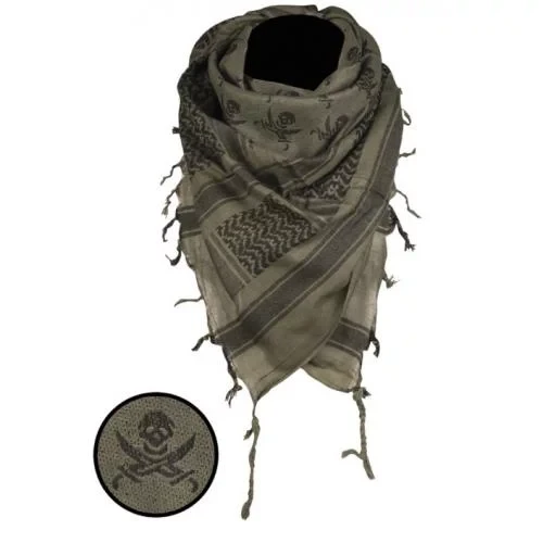 Шарф-шемаг тактичний Shemag Paratrooper Sturm Mil-Tec Olive, тактичний шарф арафатка олива, військовий шарф