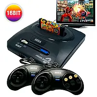 Игровая ретро приставка Sega Mega Drive 2 16 бит, Сега портативная телевизионнаяигровая консоль Sega-MD2 SIM