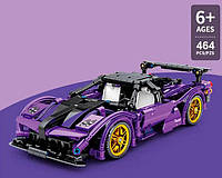 Набор конструктора для мальчиков фиолетовая машинка на 464 детали качественная SIM