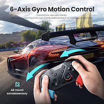 Бездротовий геймпад Switch VOYEE з 9-колірними світлодіодами RGB 800 mAh, фото 4