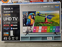 Телевизор Samsung 45 дюймов Smart TV UHD Android 13 Wi-Fi 4K новинка 2024 ioi