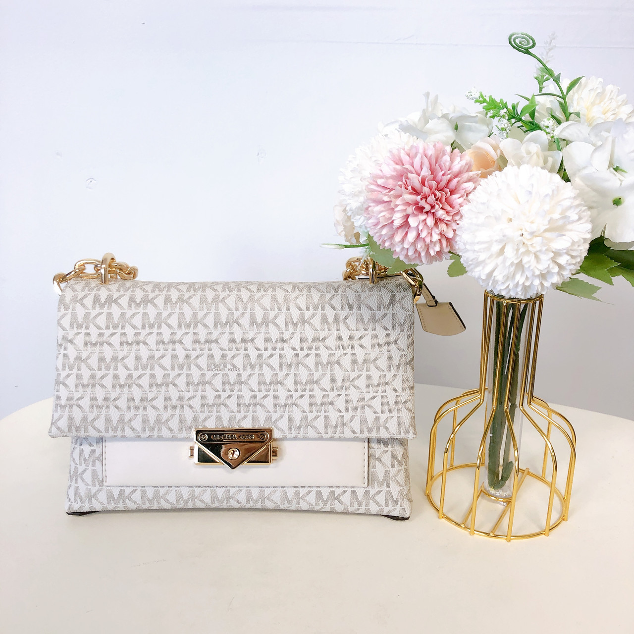 Жіноча сумка MICHAEL KORS Cece Medium Logo Shoulder Bag (35F2G0EF8B) VANILLA