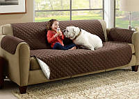 Универсальная накидка на диван покрывало Couch Coat двухстороннее стеганное покрывало чехол SIM