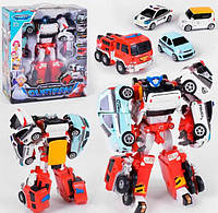 Набор игрушек для мальчиков большой работ трансформер кватран 4 в 1 4 машинки 1 роботSAK