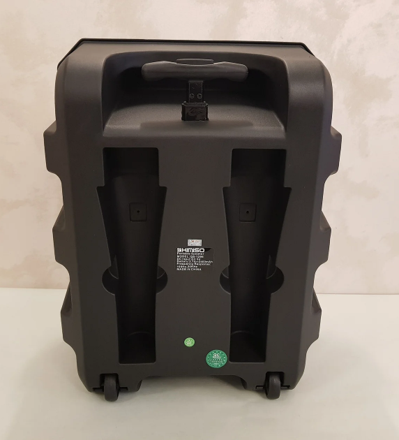 Колонка чемодан акустическая система Kimiso QS-1296 BT 12BASS/2000W с проводным микрофоном и пультом MIL - фото 3 - id-p2209995852