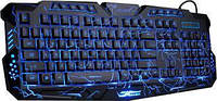 Клавиатура игровая с подсветкой клавиш проводная для компьютера для геймеров многофункциональная MIL
