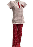 Женская пижама S M L XL футболка+штаны
