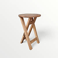 Дерев'яний Табурет для Бару, Кухні та Кафе з Натурального Дерева Ясен коричневий 50см