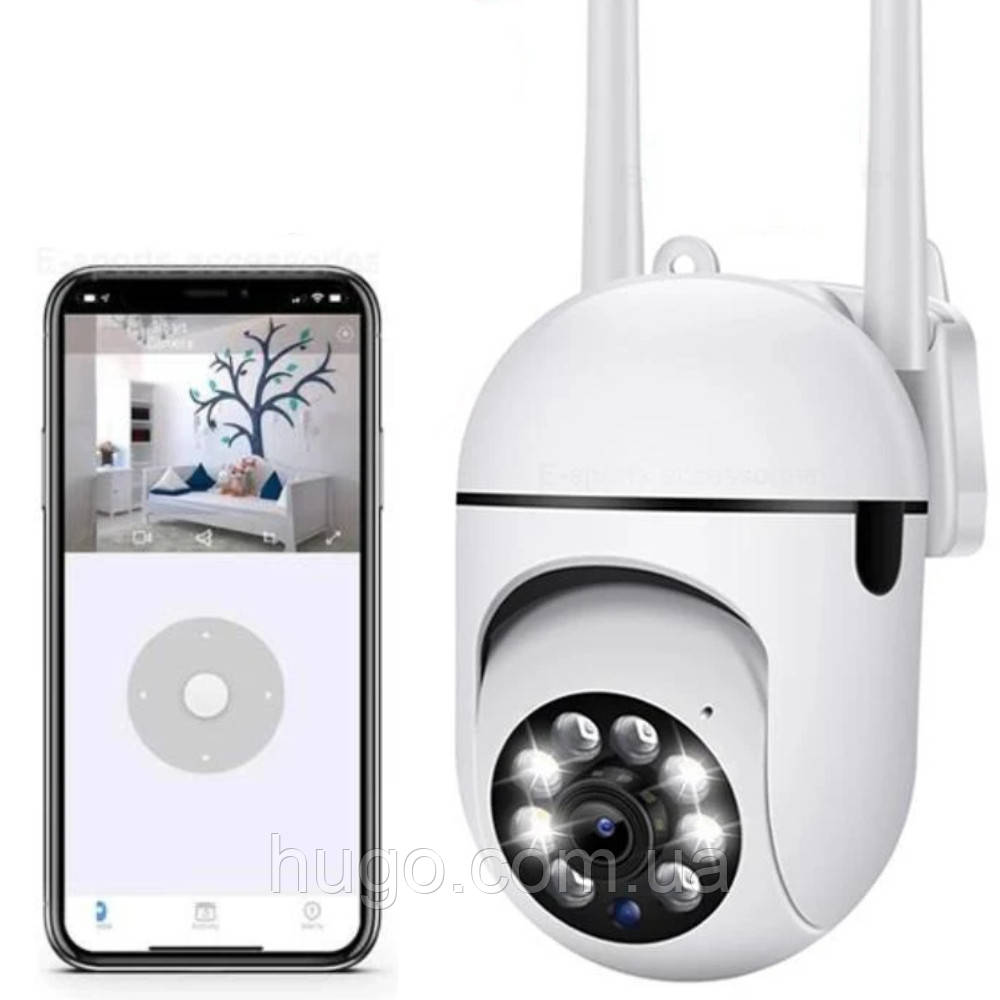 Уличная поворотная Wifi камера видеонаблюдения (Full HD, 2Мп) NJ PRO ...