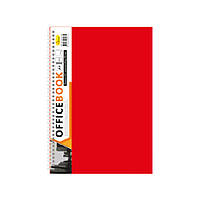 Блокнот А4 АП-1502, 80 листов, пружина сбоку (Красный) ds