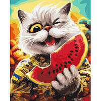 Картина по номерам "Котик в Херсоне" ©Марианна Пащук BS53410 Brushme 40х50 см ds