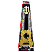 Детская гитара 898-22 43 см, струни 6 шт, медиатор (бежевый) ds
