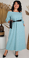 Женское летнее платье, сарафан, на бретелях, р. 50,52,54,56 мята