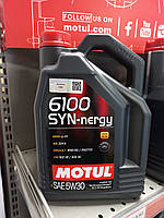 Моторное масло MOTUL / 6100 Syn-nergy 5W30 / 5 л