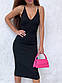 Приталене плаття майка міді без рукава з бретелями ланцюжками (р. 42-46) 9PL5693, фото 2