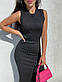 Облягаюча сукня майка міді без рукава (р. 42-46) 9PL5694, фото 8