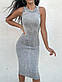 Трикотажне плаття майка варьонка міді облягаюче без рукава (р. 42-44) 9PL5708, фото 4