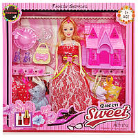 Детская лялька с нарядами "Queen Sweet" 313K44(Red) с аксессуарами ds