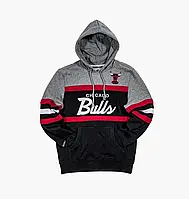 Urbanshop com ua Худі Mitchell & Ness Nba Head Coach Pullover Hoodie Chicago Bulls Grey/Black