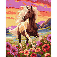 Картина по номерам "Утонченная лошадь" KHO6584 40х50см ds
