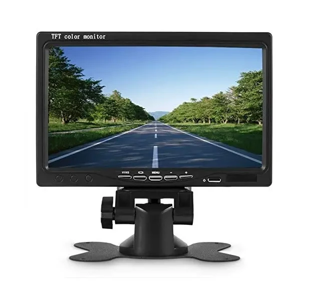 Автомобільний монітор 7" дюймів з рамкою Чорний, PAL, NTSC, Формат Full view, фото 1