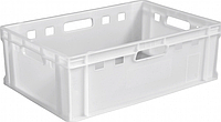 Ящик пластиковий 600х400х200 Е2 білий (вага 2.0 кг)