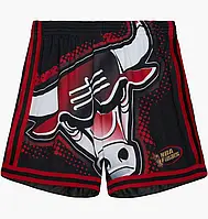 Urbanshop com ua Шорти Mitchell & Ness Nba Big Face 7.0 Fashion Chicago Bulls Black/Red PSHR5906-CBUYYPPPBLC