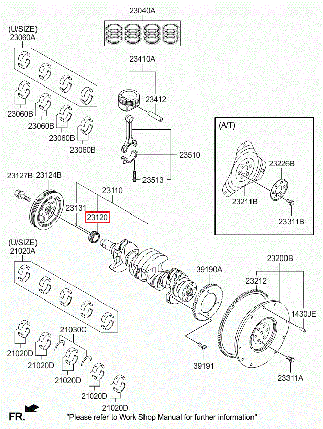 Шестерня колінвала Accent Elantra i30 Solaris i30 Ceed Cerato Rio Soul MOBIS 231212B000, фото 3