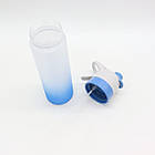 Спортивна пляшка для води з розпилювачем 650 мл, Синя / Пляшечка для води / Пляшка для спорту, фото 5