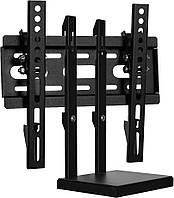 Комплект для встановлення ТВ з полицею для тюнера ElectricLight 13b60m-Black чорний