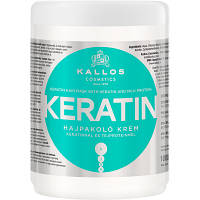 Оригінал! Маска для волос Kallos Cosmetics Keratin Восстанавливающая с кератином и молочным протеином 1000 мл