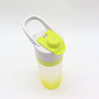 Спортивна пляшка для води з розпилювачем 650 мл, Жовта / Пляшечка для води / Пляшка для спорту, фото 4