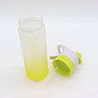 Спортивна пляшка для води з розпилювачем 650 мл, Жовта / Пляшечка для води / Пляшка для спорту, фото 5