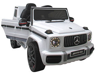 Дитячий електромобіль Mercedes G63 AMG кабріолет білий колір