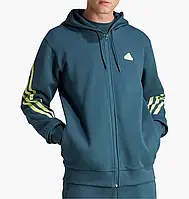 Urbanshop com ua Толстовка Adidas Hooded Sweatshirt Sportswear Future Icon 3-Stripes Full-Zip Blue IJ8878