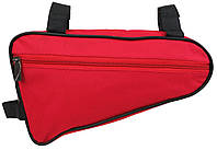 Небольшая велосипедная сумка на раму Loren красная сумка для велосипеда Seli Невелика велосипедна сумка на