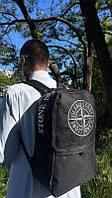 Рюкзак спортивный городской мужской женский черный Stone island